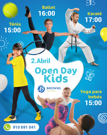Open Day Kids no 2 de Abril em Vilamoura