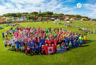 An International walking football tournament for over 50s